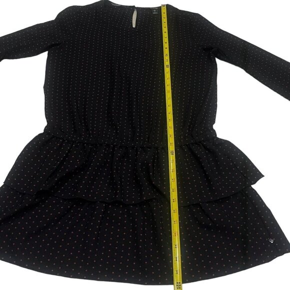 Scotch & Soda Black and Red Novelty Star Print Fit and Flare Dress Size S - Picture 5 of 6